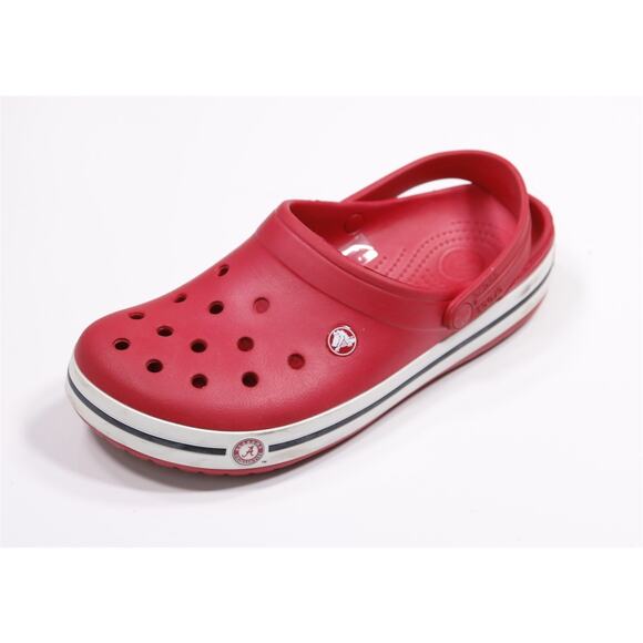 Crocs Alabama Crimson Tide Bama Red Slip-On Clogs Mens 9 - Womens 11 - Picture 1 of 11